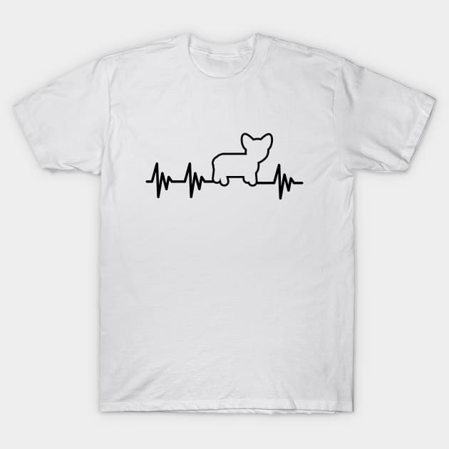 Corgi Heartbeat T-Shirt by LunaMay